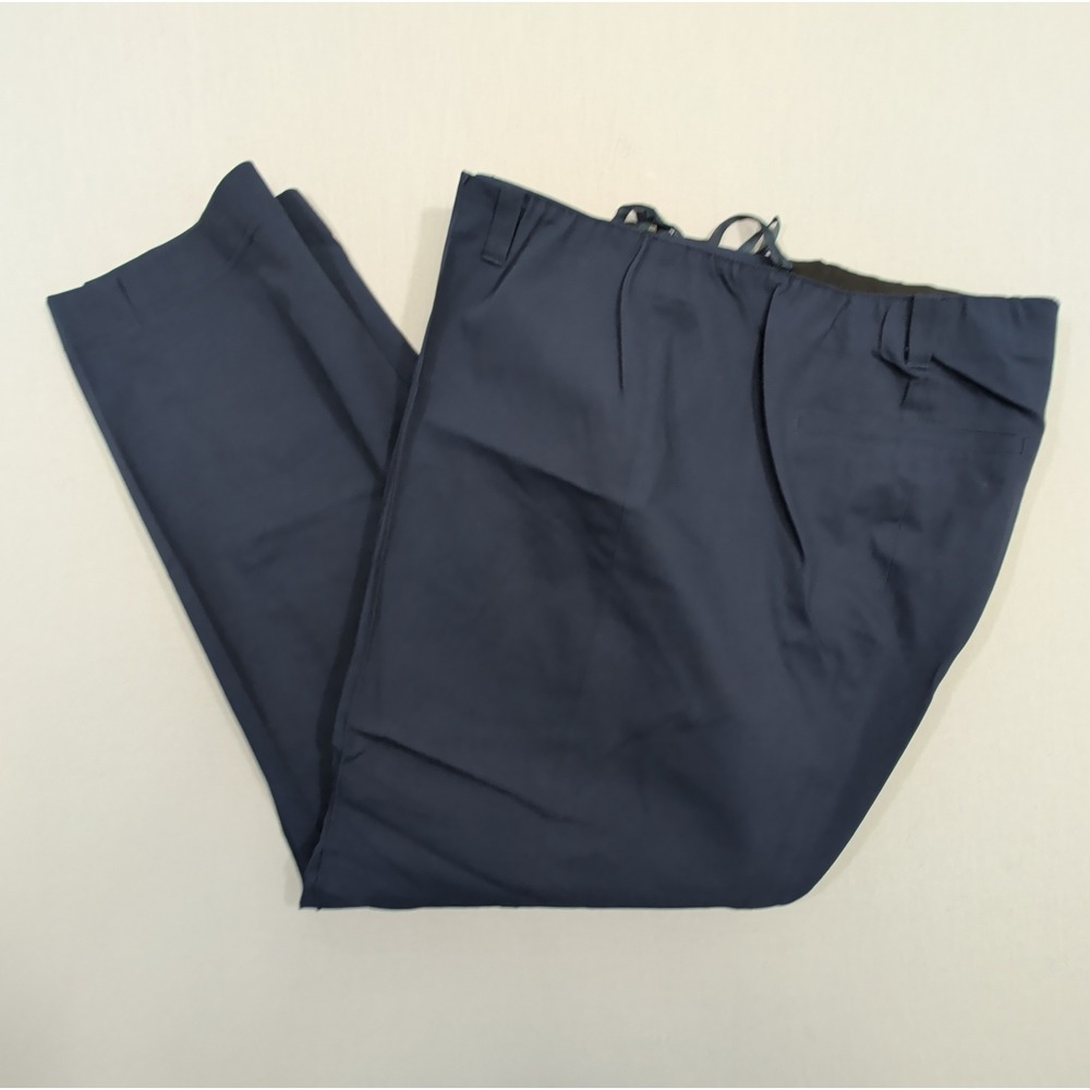 Basler Womens Navy Blue Stretch Trousers Size 22W 2XL Straight Leg Workwear